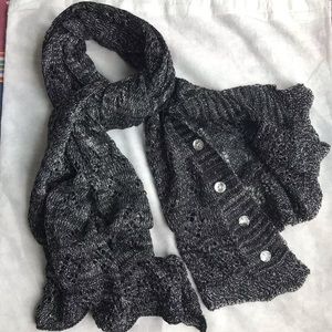 Black Wrap with Silver Threading and front buttons